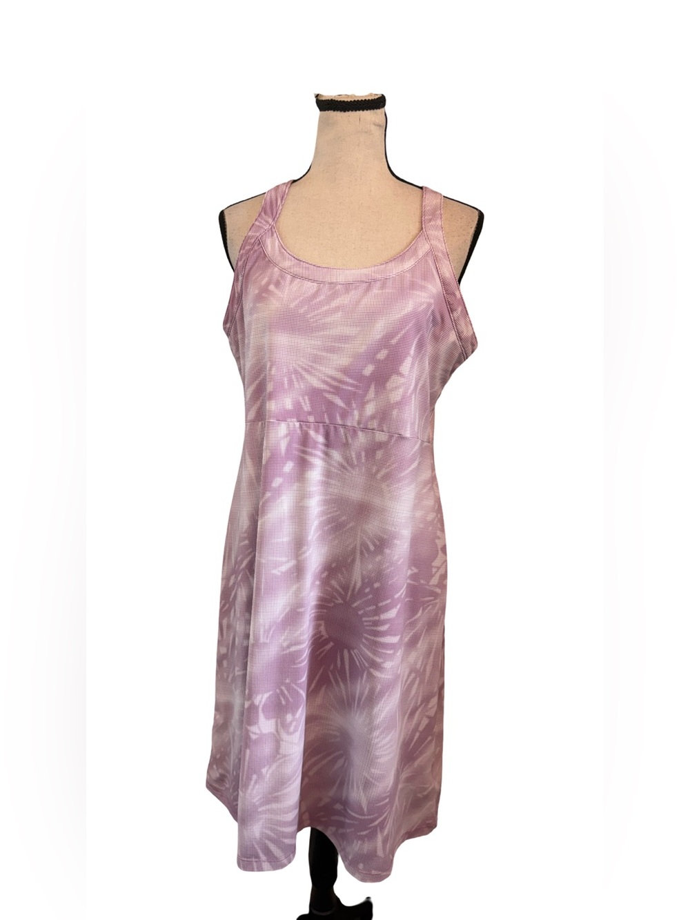 Columbia Sportswear Company Lavender Abstract Print Sleeveless Dress Large